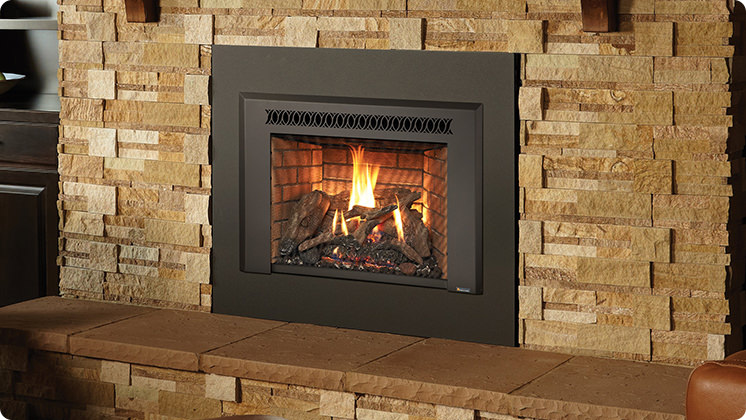 FireplaceX 430 Mid-sized Clean Face - Black painted Metropolitan™ face