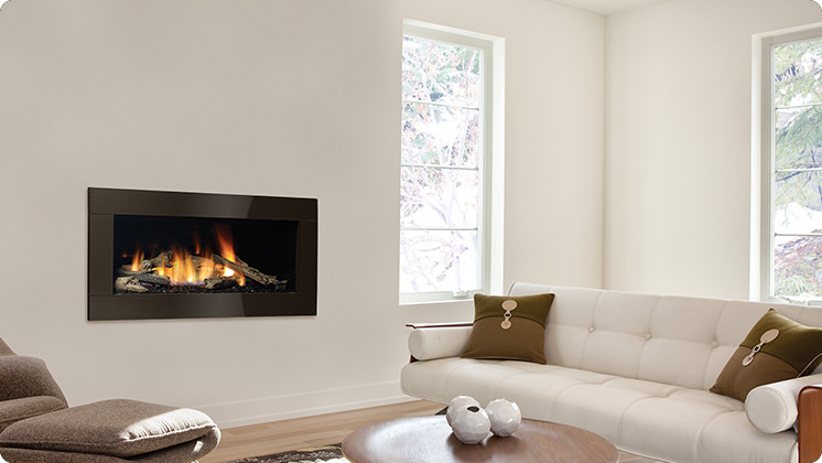 Regency Horizon HZ40E Medium Contemporary Fireplace - Verona Chocolate Surround
