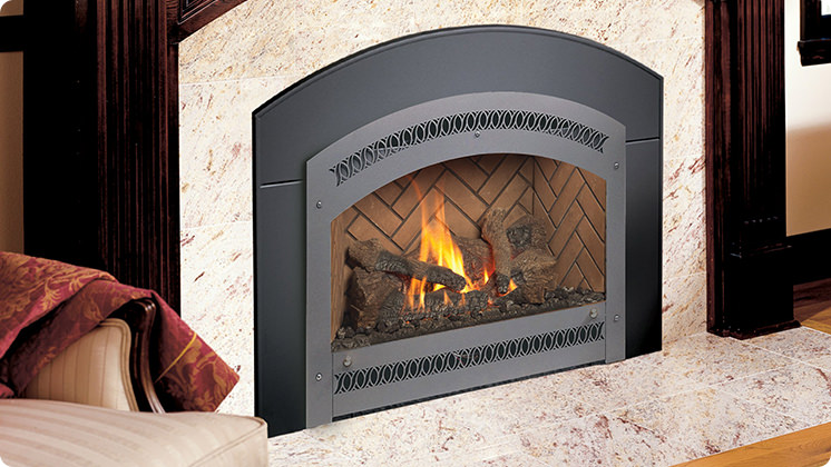 FireplaceX 34 DVL Large Gas Insert - Classic arch