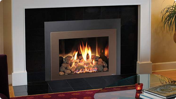 FireplaceX 616 Large Clean Face Insert - Bronze shadowbox