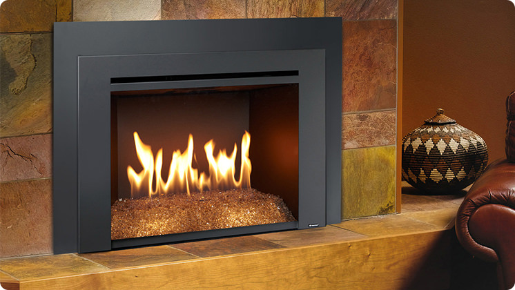 FireplaceX 616DF with Diamond-Fyre - Black painted Times Square™ face