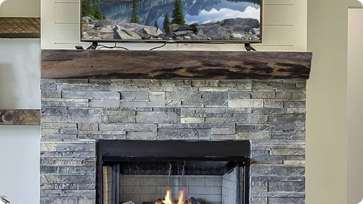 Lexington - Cabin Pine Rustic Mantel