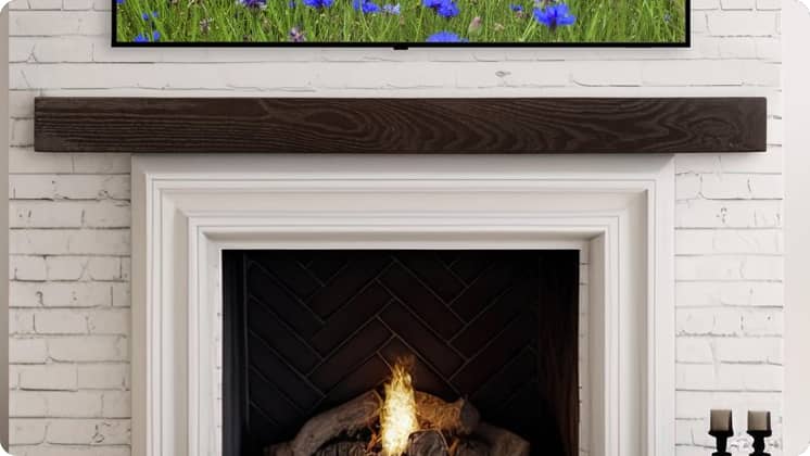Lexington - Classic Wood Beam Mantel