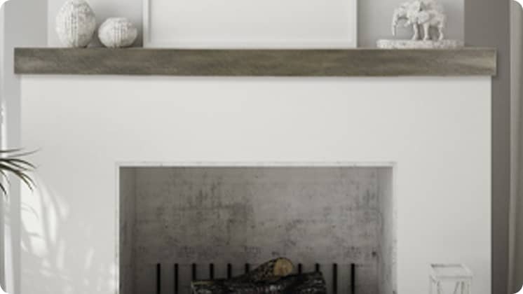 Lexington - Flat Sawn Beam Mantel