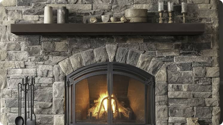 Lexington - Flat Sawn Beam Mantel
