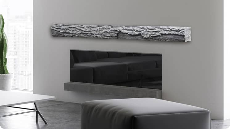 Lexington - Half Round Log Mantel