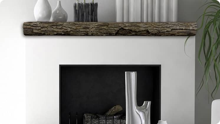 Lexington - Half Round Log Mantel