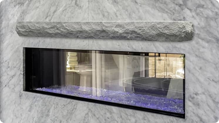 Lexington - Rockface Stone Mantel