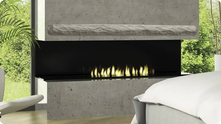 Lexington - Rockface Stone Mantel