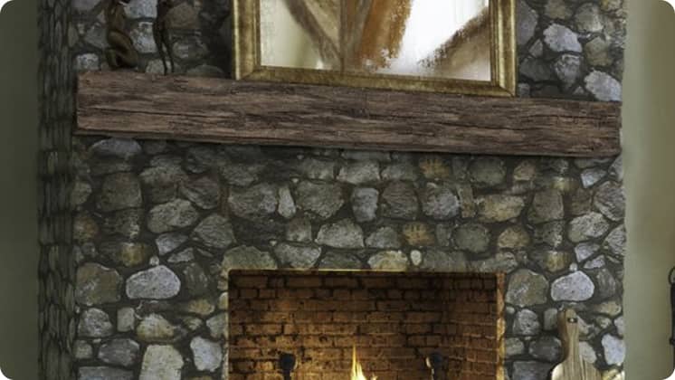 Lexington - Tobacco Barn Rustic Mantel